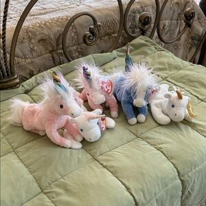 Vintage Ty Beanie babies lot of unicorns/pegasus